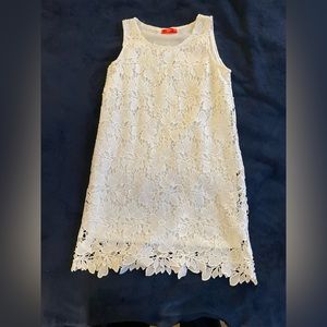 Aqua girls white dress